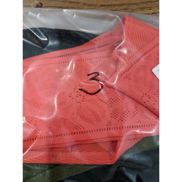 Auden Panty Bundle Of 4 Pack Small Orange Green Lace Thong Bikini Hipster Cheeky - Picture 7 of 8